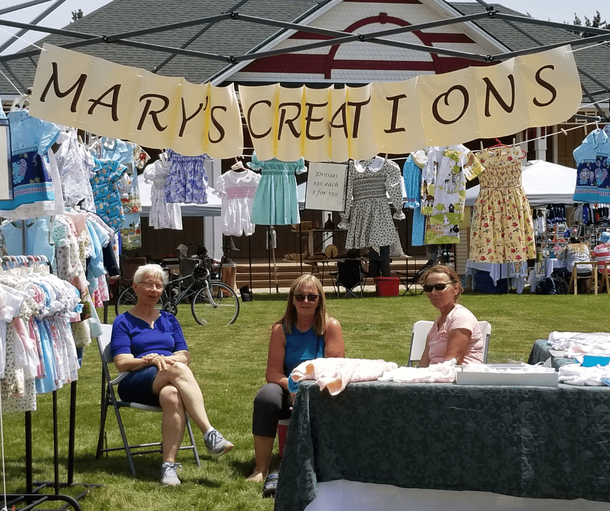 Mary's Creations dress sale at Art in the Park in Blenheim in support of the CKHA Foundation