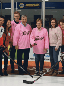 Dresden Jr. Knights Pink in the Rink Night