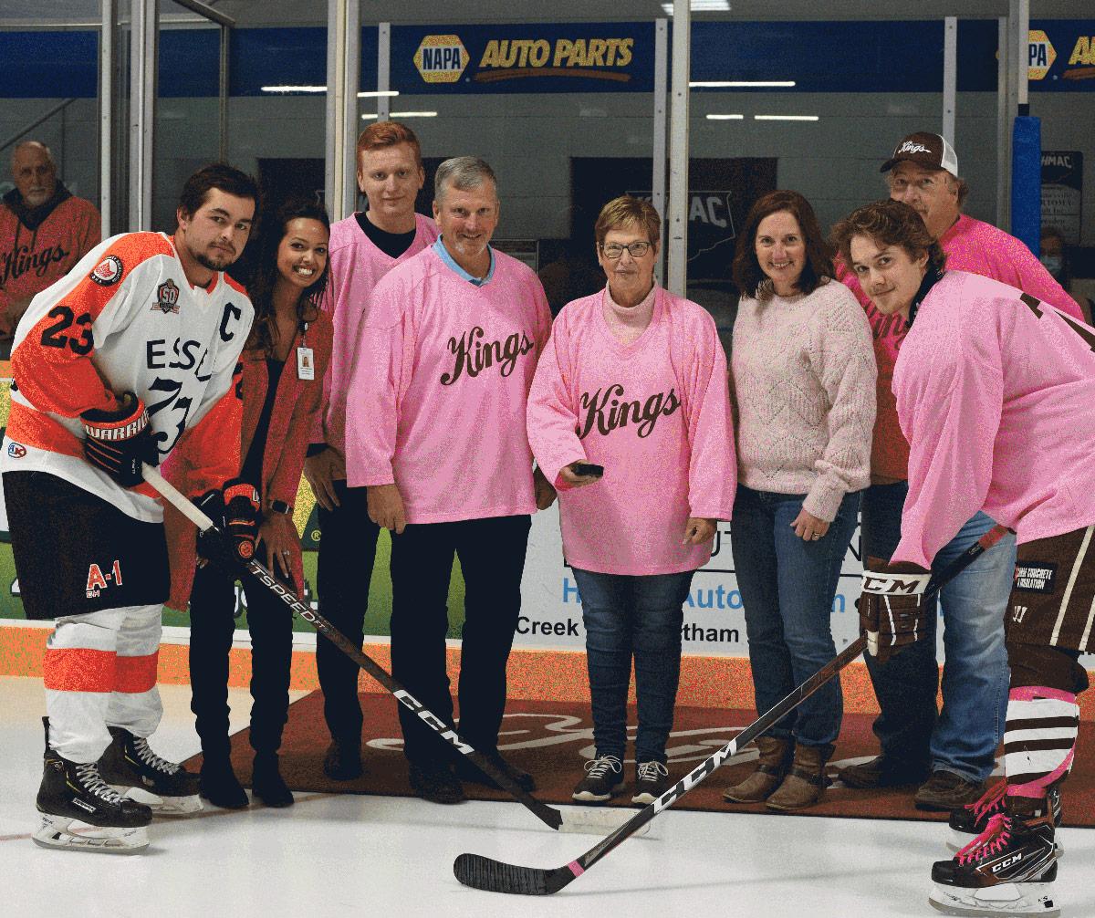 Dresden Jr. Kings Pink in the Rink Event in Dresden