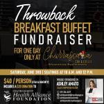 Throwback Breakfast Buffet Fundraiser at Churrascaria Steakhouse & Takeout in Chatham
