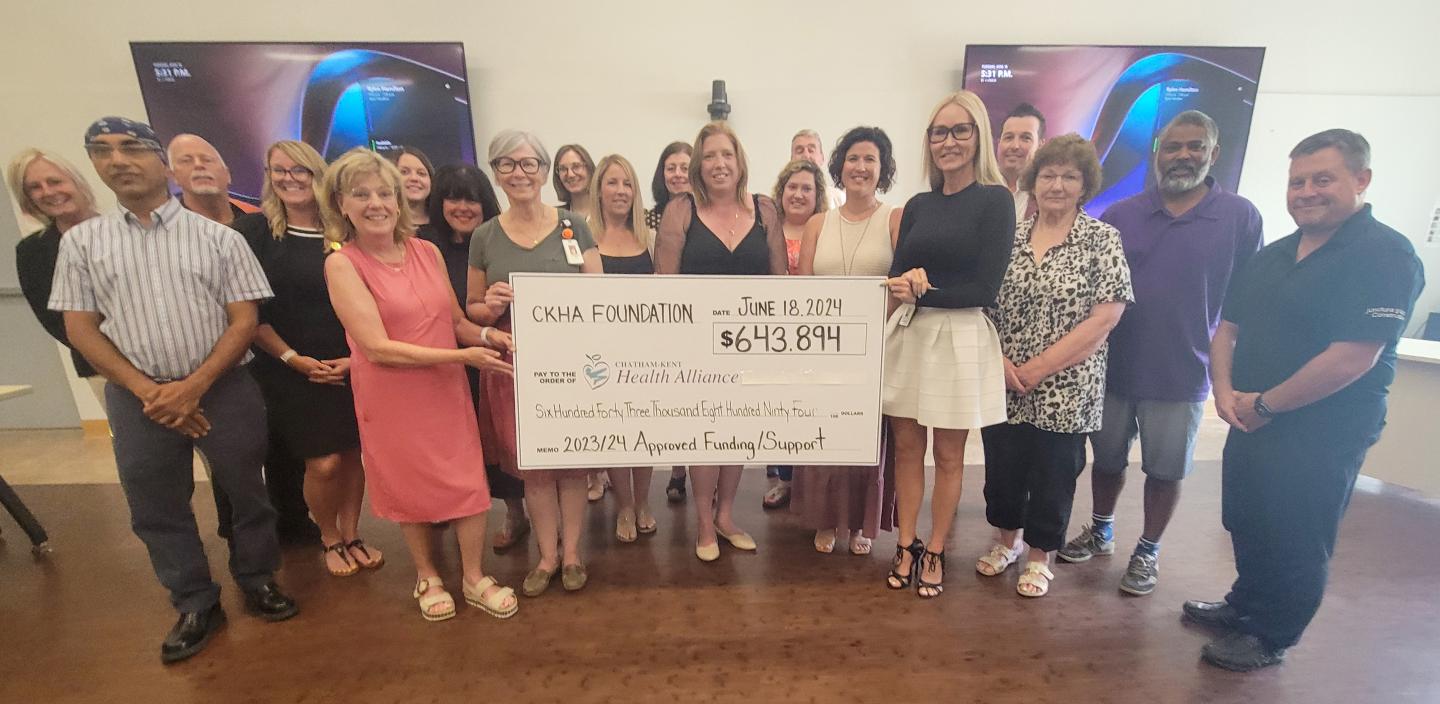 Foundation celebrates $643,894 in approved funding to CKHA