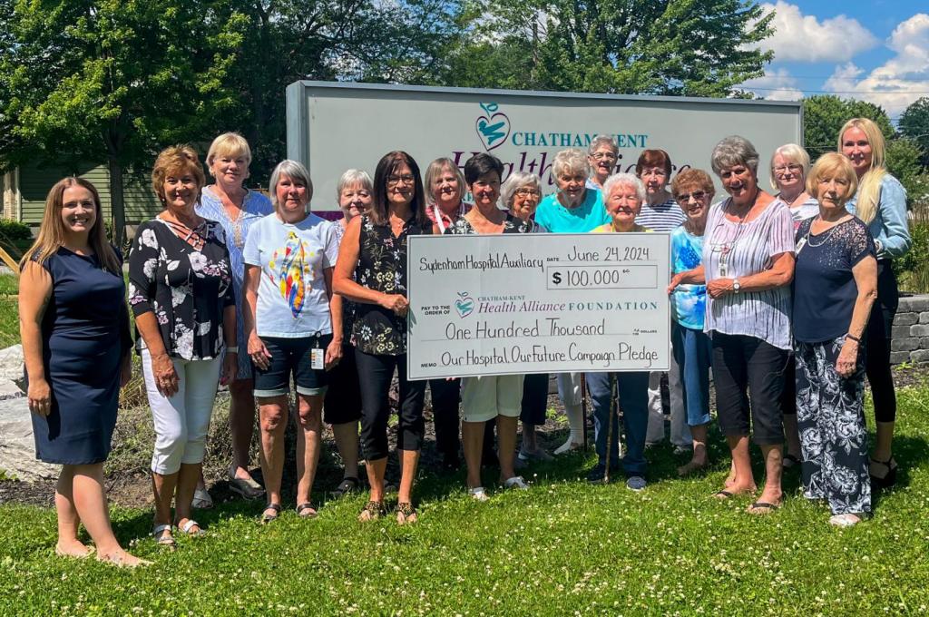 Our Hospital, Our Future: Sydenham District Hospital Auxiliary Pledges $100,000 to CKHAF Wallaceburg Site Redevelopment Fund